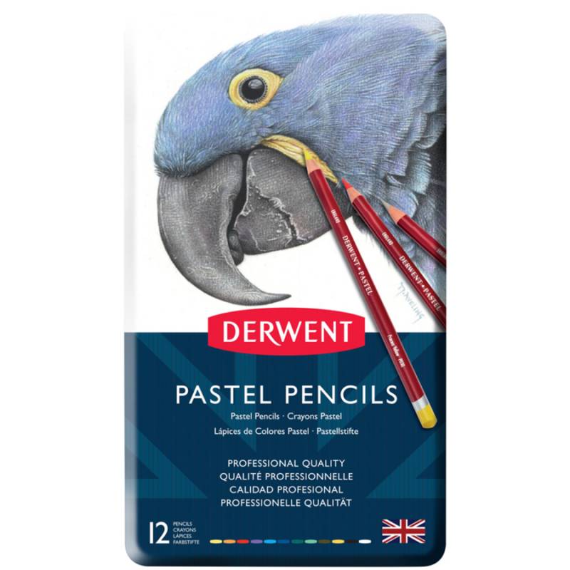 Набор пастельных карандашей Pastel, 12 шт, мет. кор, Derwent 32991