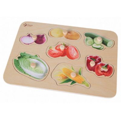 Игрушка деревянная Classic World "Вкладыш Овощи", 3742
