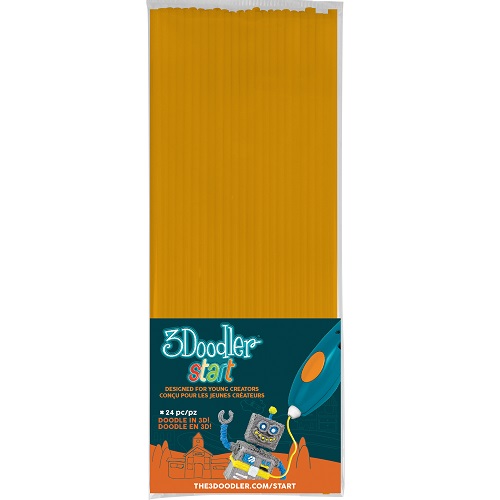 Набір стрижнів для 3D-ручки, помаранчевий (24 шт.), 3DS-ECO06-ORANGE-24