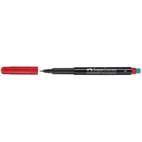Маркер перманентний Multimark OHP`S 1523 0,4 мм червоний, 152321 Faber-Castell