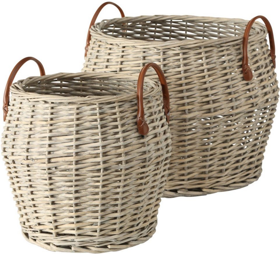 Корзина плетеная "Karen" h=42 см/d=48 см, натуральная, 9817748