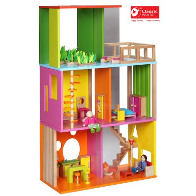 Игрушка деревянная Classic World "Дом модерн для кукол", 4124