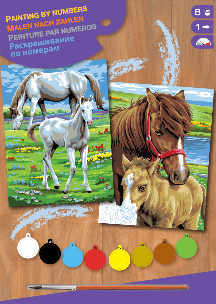 Набір для творчості Sequin Art Painting by numbers Junior-Pairs Коні, SA0215