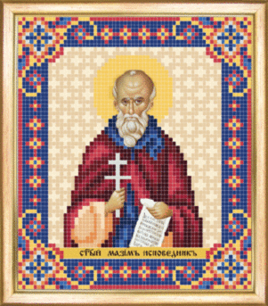 Схема для вишивання бісером ікони СБИ-053 "Максим" 12*14 см ТМ "Чарівна мить"