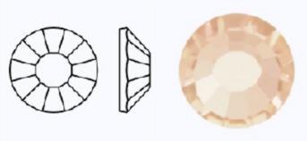 Стрази фольговані 90300/497-11-612/LIGHT PEACH - ss6 (1,9-2,1 мм, 40 шт.) M.C.Rose VIVA12