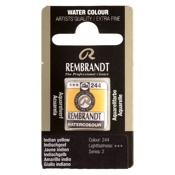 Фарба акварельна Rembrandt 244 Індійський жовтий, кювета, Royal Talens