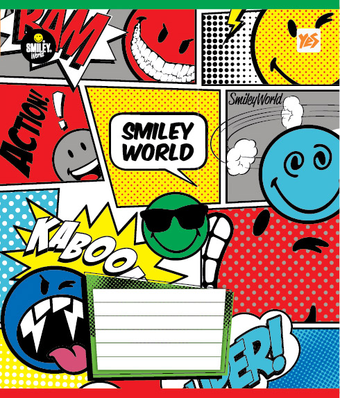 Зошит 12 кос. YES Smiley World, 761434 (5313)