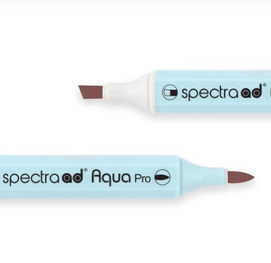 Маркер двосторонній на водній основі Spectra AD 027 Індійський червоний, 027-SADAQP