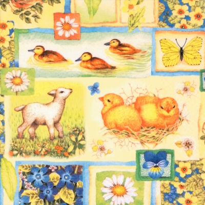 Декупажні серветки "Весняний колаж", 33*33 см, ti-flair