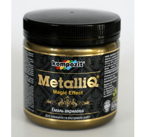 Фарба акрилова емаль Metalliq Kompozit римське золото 0,5 кг