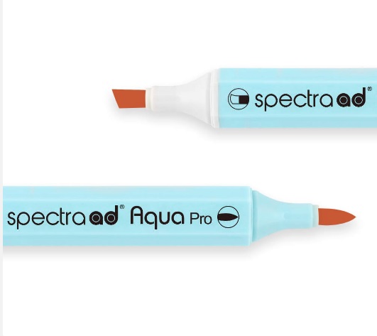 Маркер двосторонній на водній основі Spectra AD 004 Темний вермілліон, 004-SADAQP