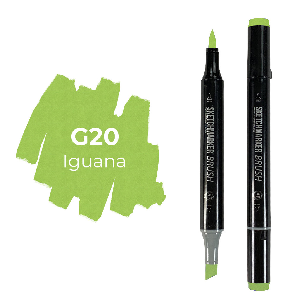 Маркер двосторонній SKETCHMARKER Brush Ігуана, SMB-G20 3