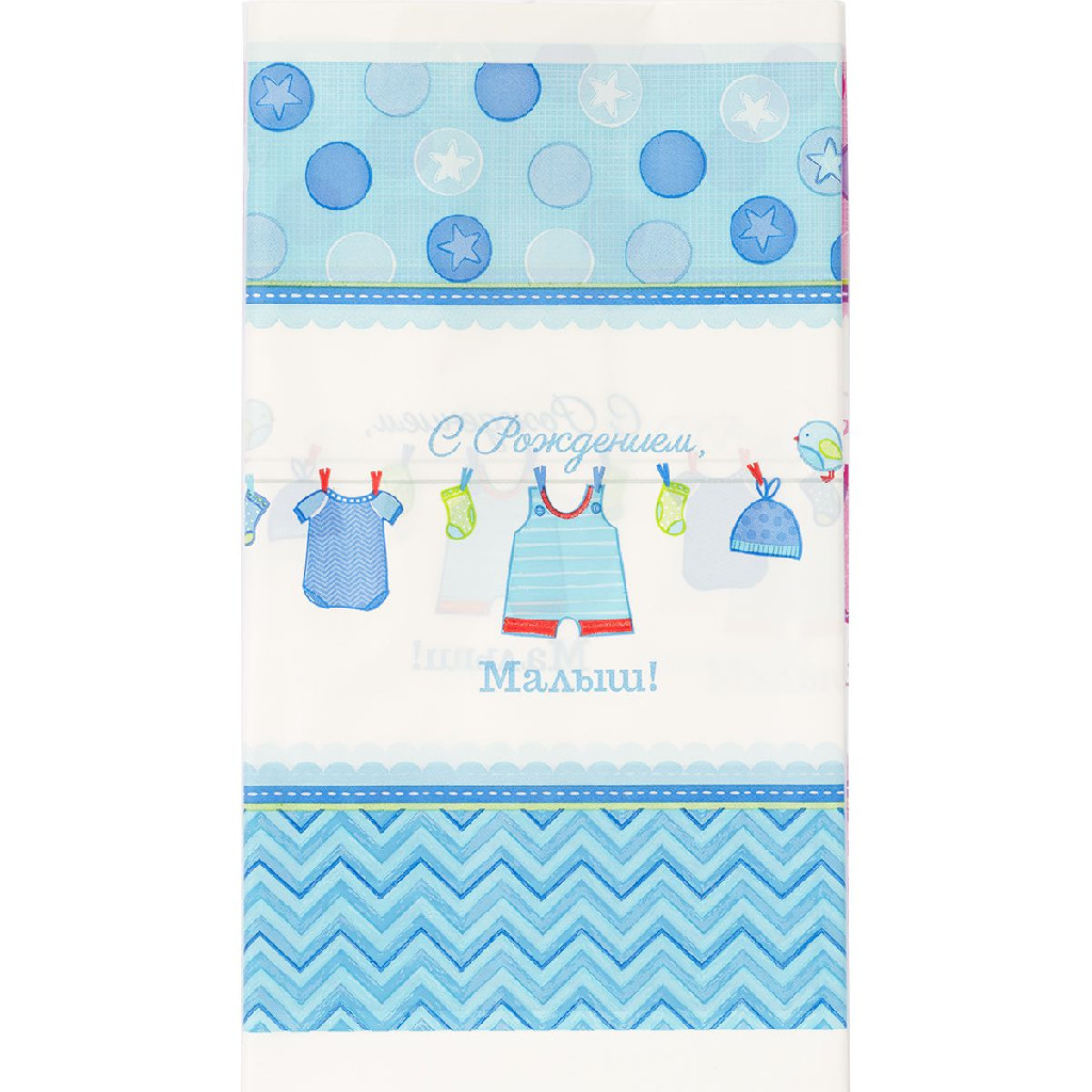 Скатертина п/е З Нарожденням Малюк 1,4*2,6 м, 1502-2528