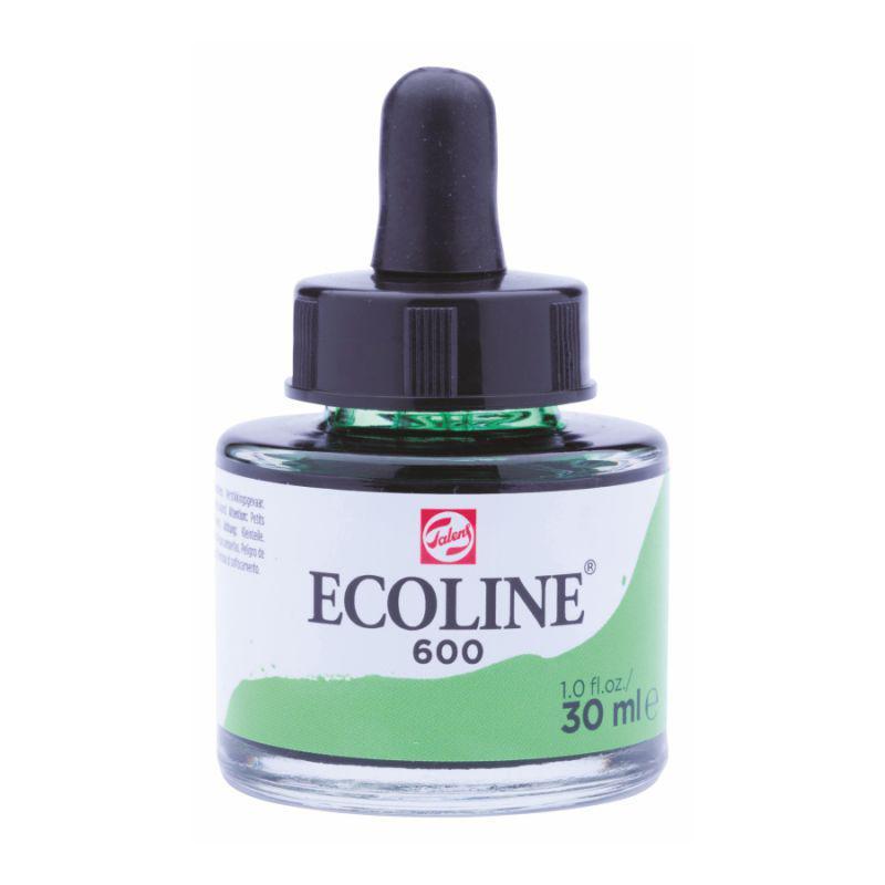 Фарба акварельна рідка Ecoline, (600), Зелена, 30 мл, Royal Talens