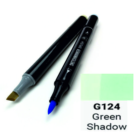 Маркер двосторонній SKETCHMARKER Brush Зелена напівтемрява, SMB-G124 3