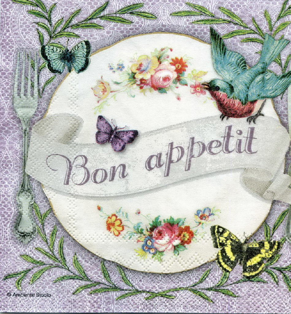 Декупажні серветки "Bon Appetit", 33*33 см, ti-flair