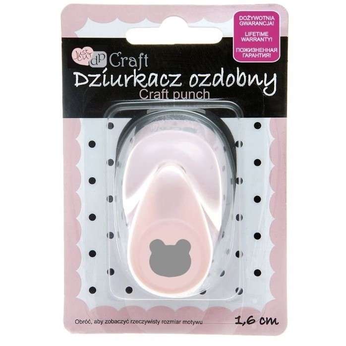 Фігурний дирокол 1,6 см Ведмежа 2, JCDZ-105B-S42 DpCraft