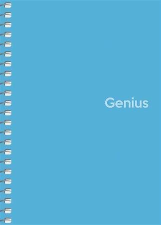 Блокнот А6 80 арк."Genius" кл., пластик (4634)