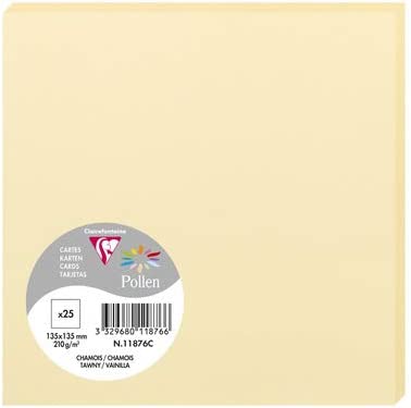Заготівка д/листівок Pollen 135*135 мм/210 г, Tawny/Темно-жовтий, 11876C