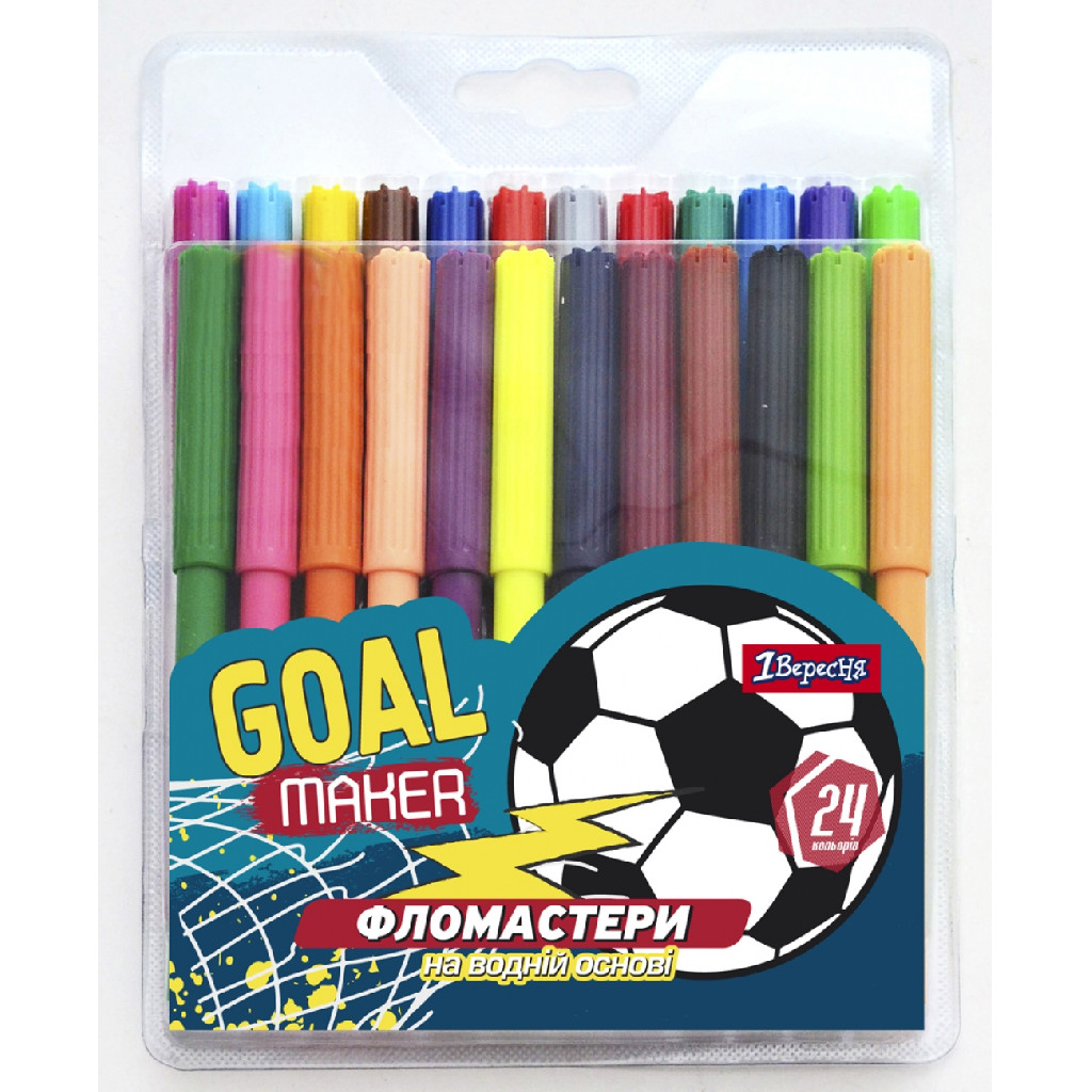 Фломастери 24 кол. "Team football", 650413