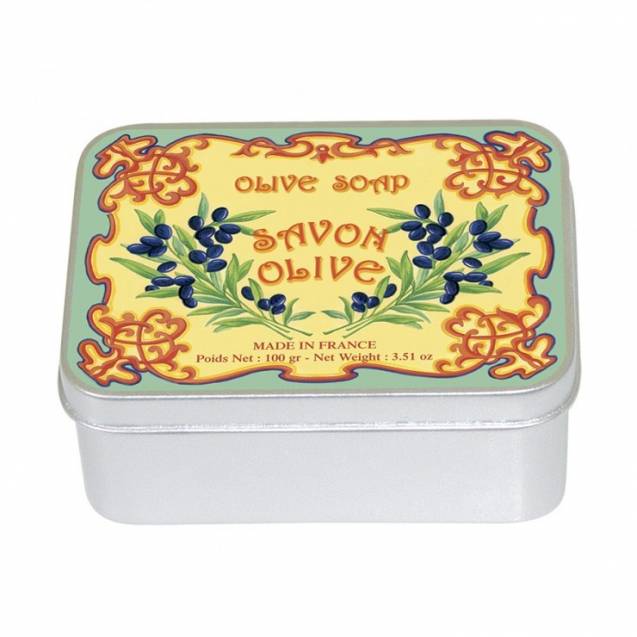 Мыло " Оливковое" 100 г, металл. коробка, М9706