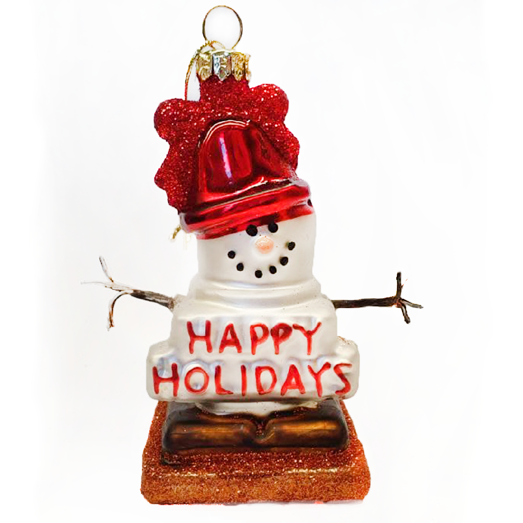 Елочное украшение Снеговик "Happy Holidays" 6*6*10,5 см, YQU2939-6
