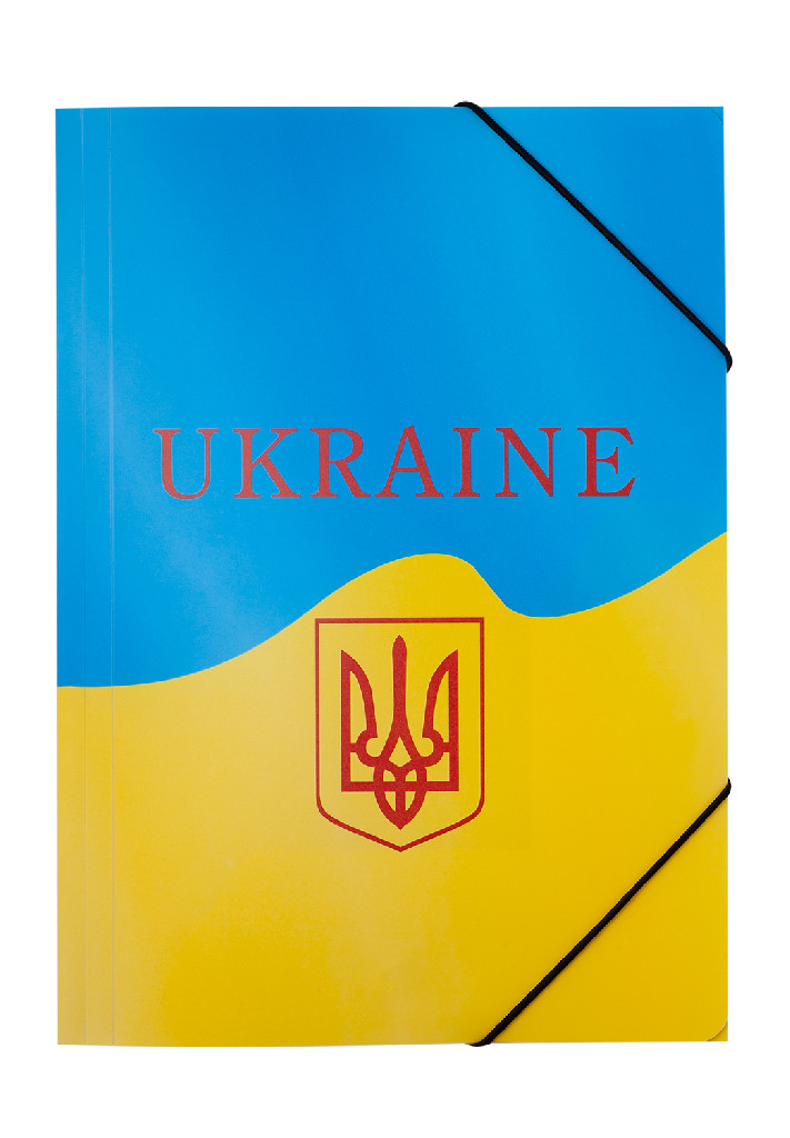 Папка на гумці А4 UKRAINE, жовта, BM.3958-08
