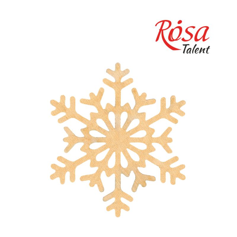 Заготівля Сніжинка 6, фанера, Д:10 см, 1шт, Rosa Talent (4)