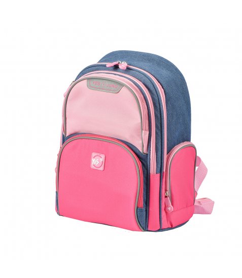 Рюкзак школьный YES S-30 Juno "Girls style", розовый/голубой, 558444