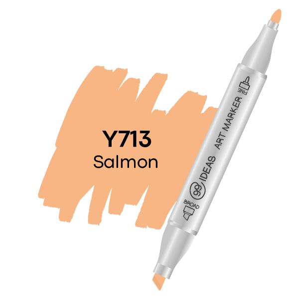 Маркер двухсторонний Salmon - Лососевый, Y713, 99IDEAS