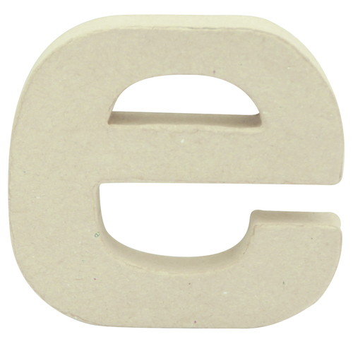 Заготовка из папье-маше Буква-крафт "e" 1,5*9*8,5 см, AC817C ТМ "Clairefontaine"