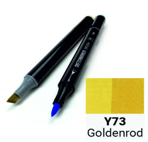 Маркер двусторонний SKETCHMARKER Brush Золотистый, SMB-Y73 3