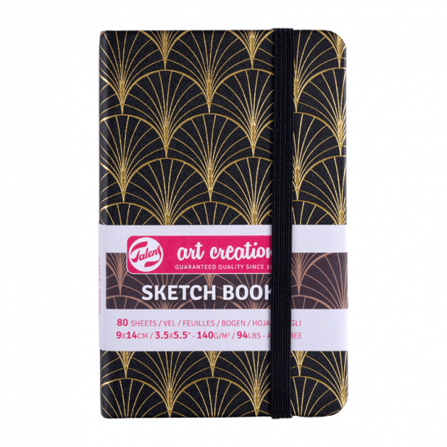 Блокнот для графики Talens Art Creation 140 г/м², 9*14 см, 80 л, Art deco, Royal Talens