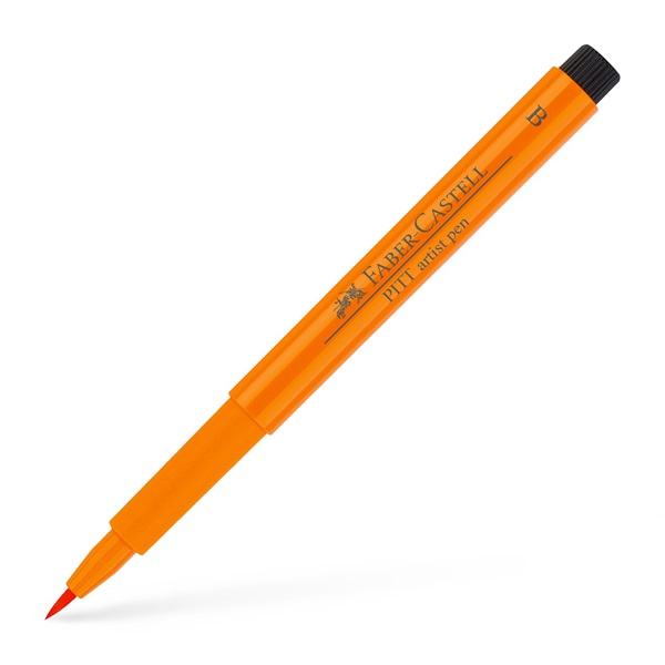 Ручка капілярна PITT Brush Artist Pen 113 помаранчевий, 167413 Faber-Castell