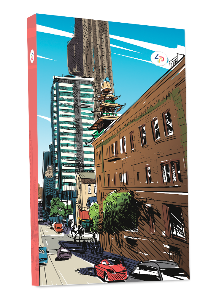Блокнот А5 "Streets note" red, 901500, TM Profiplan 