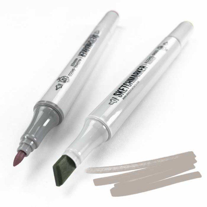 Маркер SKETCHMARKER, 2 пера: долото и тонкое, Toner Gray 7 - Тонированный серый 7, SM-TG7 3