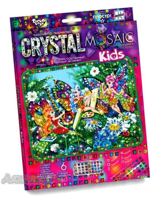 Набір креативної творчості "Crystal mosaic kids", CRMk-01-01,02,03,04...10