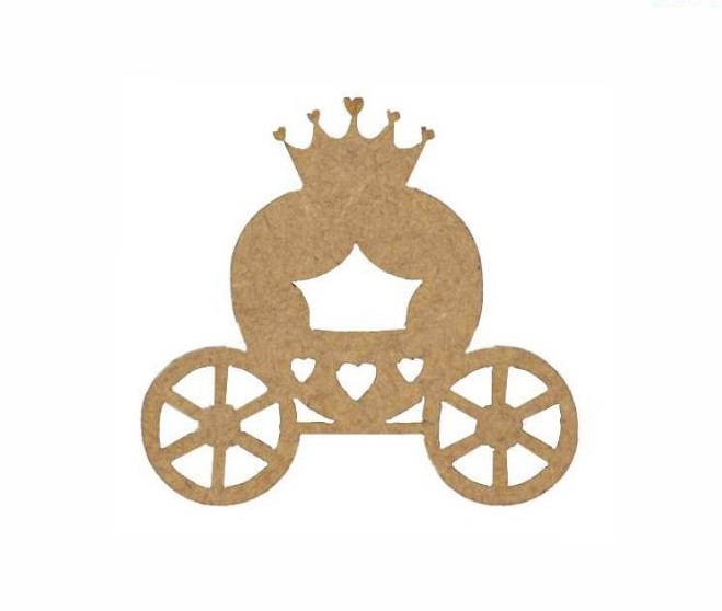 Міні-заготовка Карета 1, МДФ, 3,9*4,7 см, 1 шт, Rosa Talent (10)