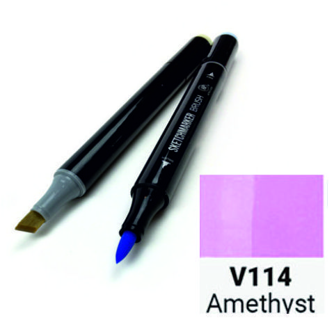 Маркер двосторонній SKETCHMARKER Brush Аметист, SMB-V114 3