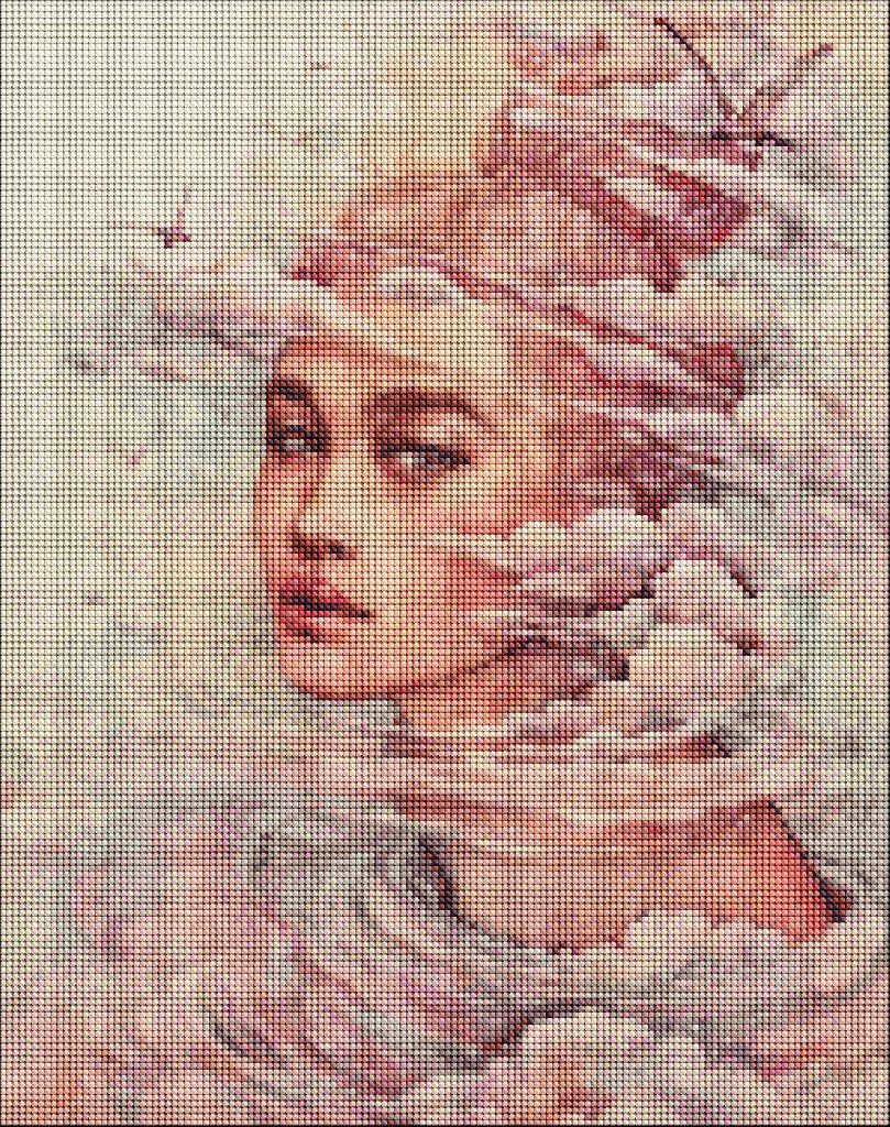 Набір з алмазною мозаїкою "Мрійливі думки ©lesya_nedzelska_art" 40*50 см, AMO7266 ТМ "Ідейка"