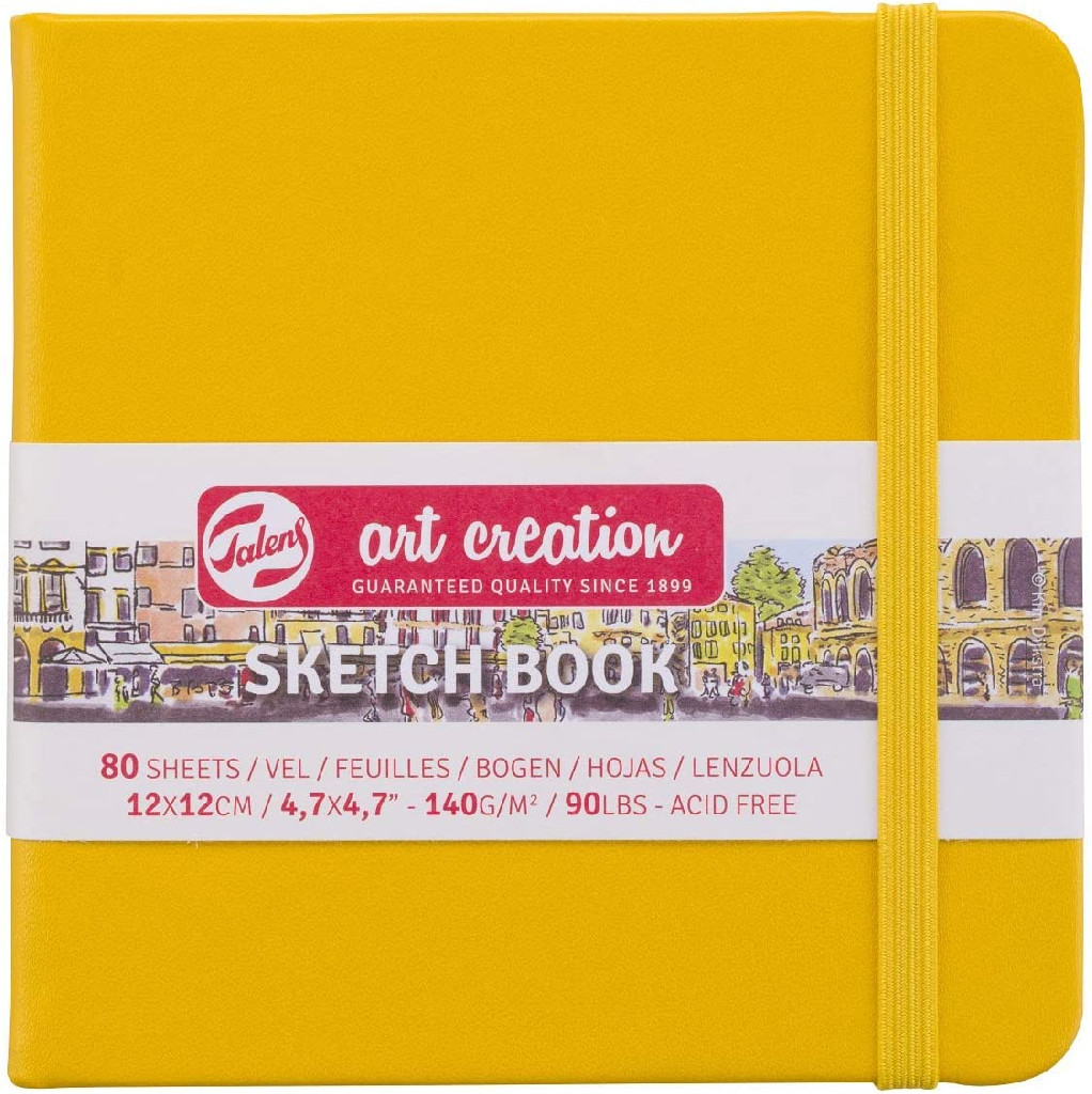 Блокнот для графики Talens Art Creation 140 г/м, 12*12см, 80 л, Golden Yellow Royal Talens