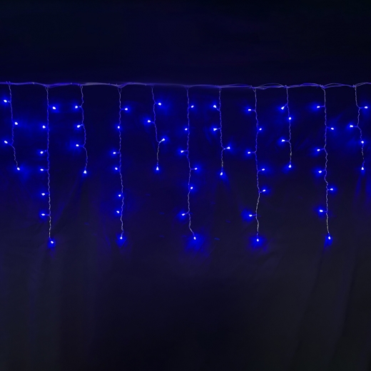 Електрогірлянда світлодіодна бахрома 2,1*0,7 м, 84 LED, синій, 973772