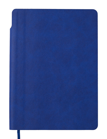 Блокнот деловой Fresh А5, 96 л. нелинированный, синий, иск. кожа, BM.295011-02