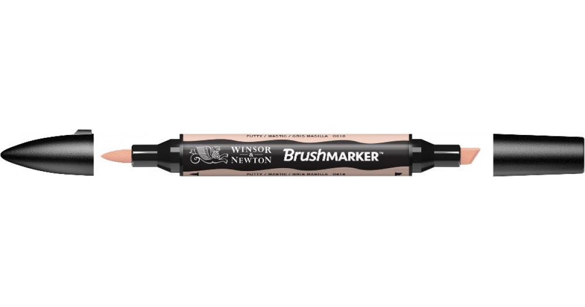 Маркер двосторонній Brushmarker, Сіро-коричневий, 0204300 W&N