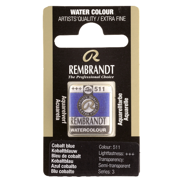 Краска акварельная Rembrandt 511 Кобальт синий, кювета, Royal Talens 2