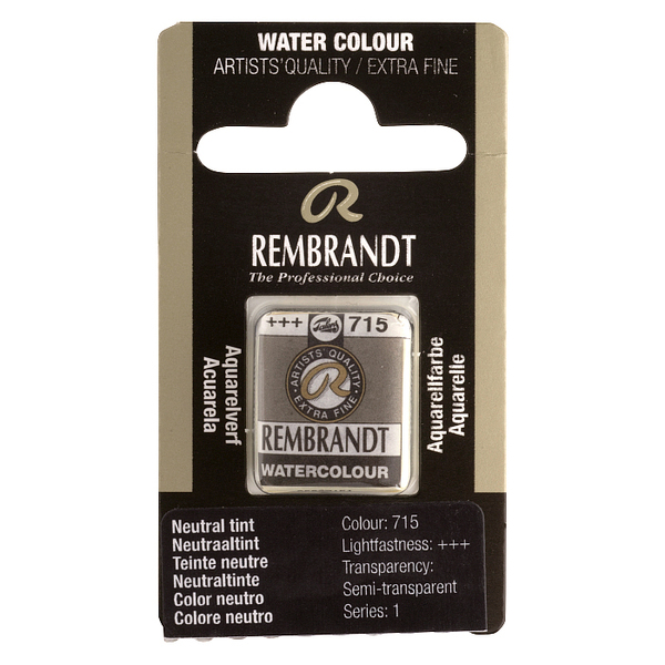 Краска акварельная Rembrandt 715 Серо-голубой, кювета, Royal Talens