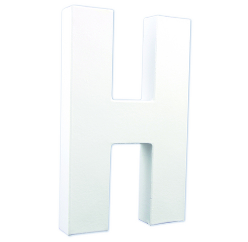 Заготовка из папье-маше Буква "H" 3*13*20,5 см, AC707C ТМ "Clairefontaine"