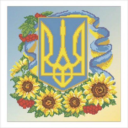 Набор для вышивания "Герб с цветами" ТН-0541, ТМ "ВДВ"