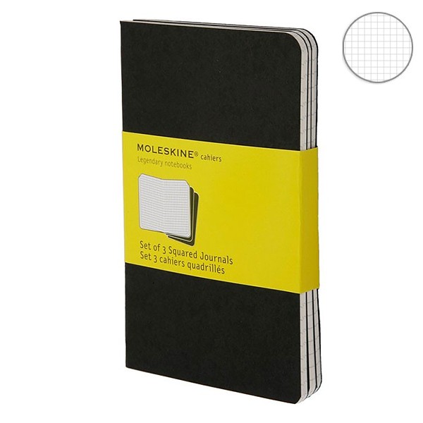 Записник Чорний кишеньк. клітинка, Moleskine Cahier, QP312