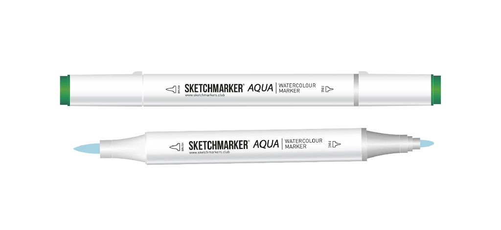 Маркер акварельний двосторонній SKETCHMARKER Aqua Pro Чорний, SMA-BLACK